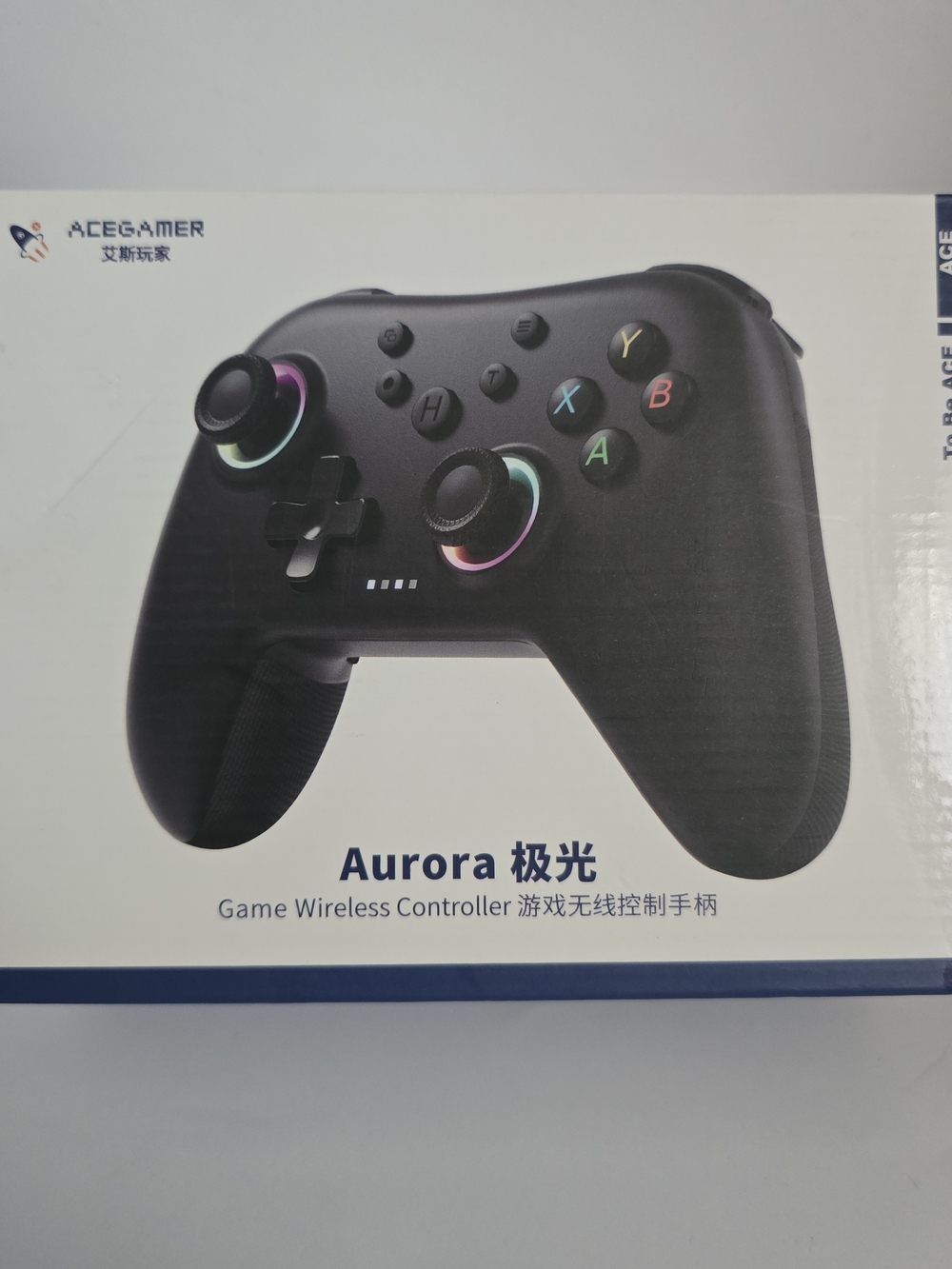 Aurora Black Wireless Game Controller